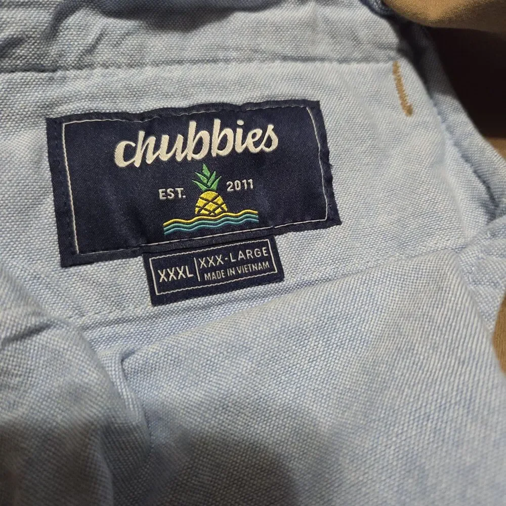 Chubbies Chino Shorts Mens XXXL Tan Regular Fit 5.5 Inseam Stretch Twill Khaki